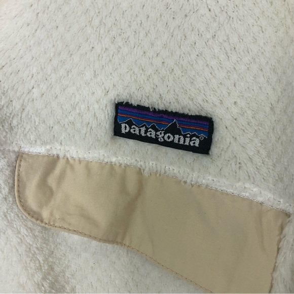 Patagonia ivory white Re Tool snap pullover fleece size M - Picture 2 of 9
